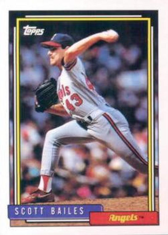 1992 Topps #95 Scott Bailes VG California Angels 