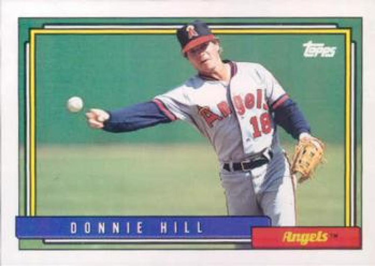 1992 Topps #731 Donnie Hill VG California Angels 
