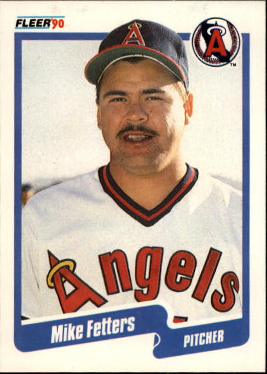1990 Fleer #131 Mike Fetters VG RC Rookie California Angels 