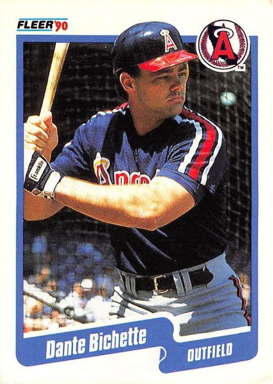 1990 Fleer #127 Dante Bichette VG California Angels 