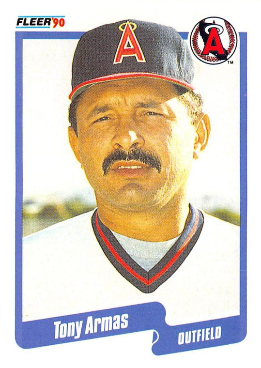 1990 Fleer #126 Tony Armas VG California Angels 