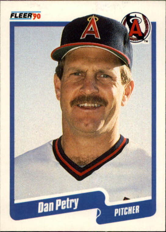 1990 Fleer #142 Dan Petry VG California Angels 