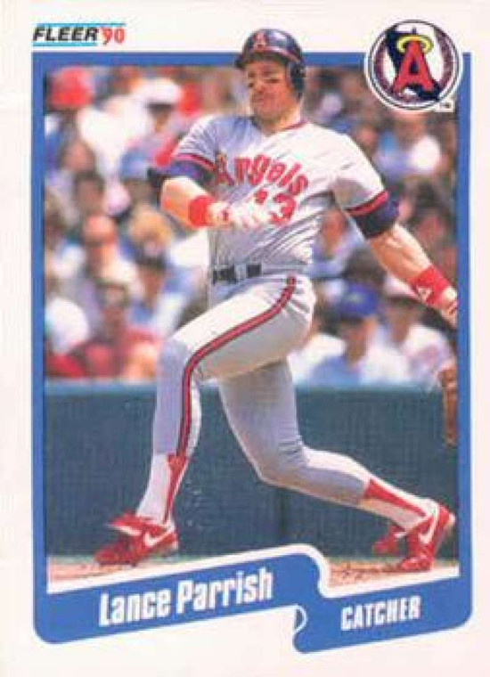 1990 Fleer #141 Lance Parrish VG California Angels 