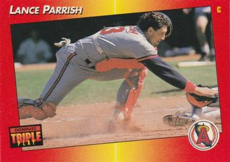 1992 Triple Play #234 Lance Parrish VG California Angels 