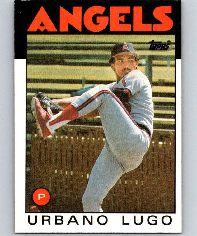 1986 Topps #373 Urbano Lugo VG RC Rookie California Angels 