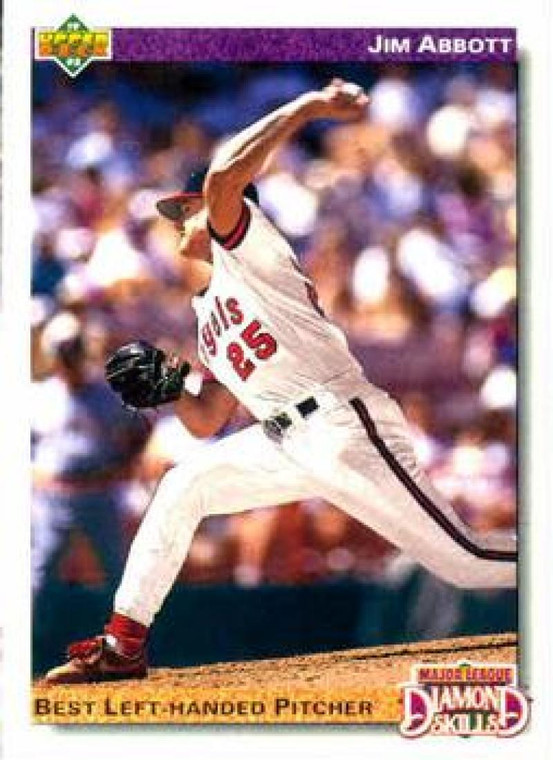 1992 Upper Deck #642 Jim Abbott DS VG California Angels 