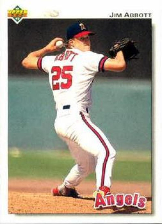 1992 Upper Deck #325 Jim Abbott VG California Angels 