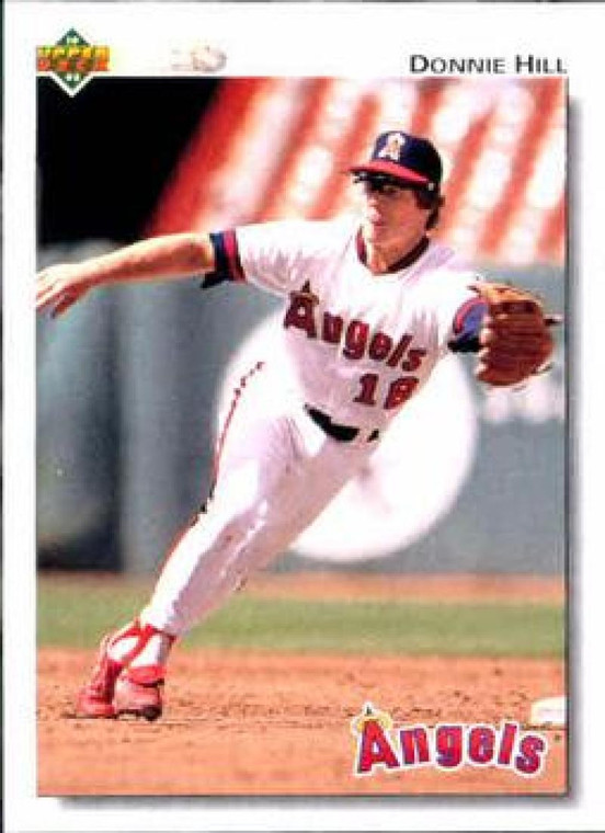 1992 Upper Deck #413 Donnie Hill VG California Angels 