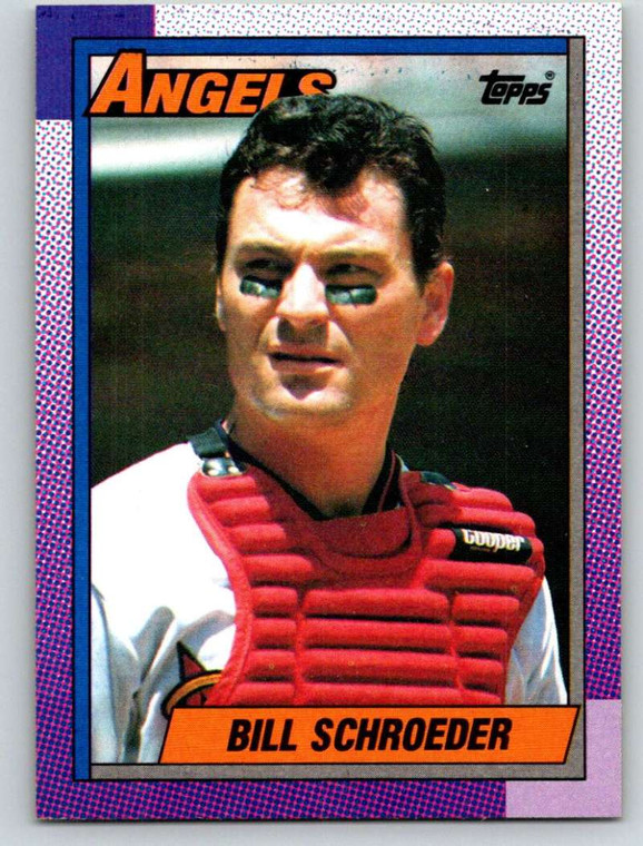 1990 Topps #244 Bill Schroeder VG California Angels 