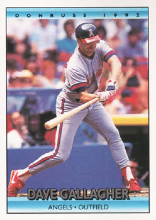 1992 Donruss #377 Dave Gallagher VG California Angels 