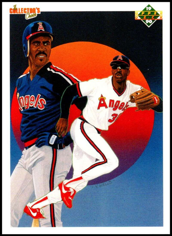 1990 Upper Deck #5 Devon White TC VG California Angels 