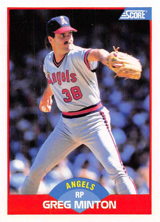 1989 Score #543 Greg Minton VG California Angels 