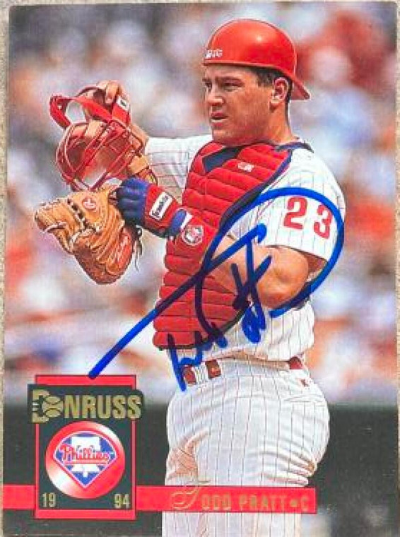 Todd Pratt Autographed 1994 Donruss #188