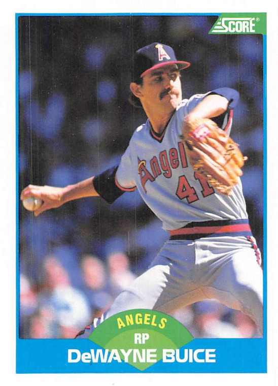 1989 Score #153 De Wayne Buice VG California Angels 