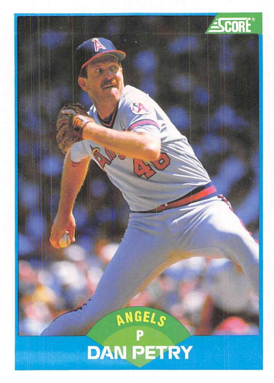 1989 Score #122 Dan Petry VG California Angels 