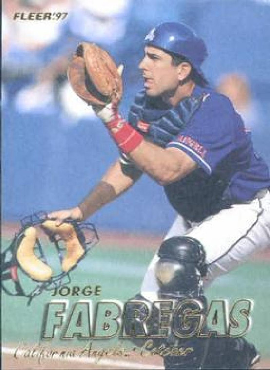 1997 Fleer #42 Jorge Fabregas VG Anaheim Angels 
