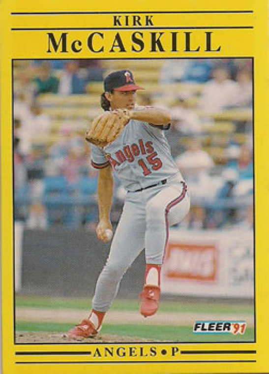 1991 Fleer #319 Kirk McCaskill VG California Angels 