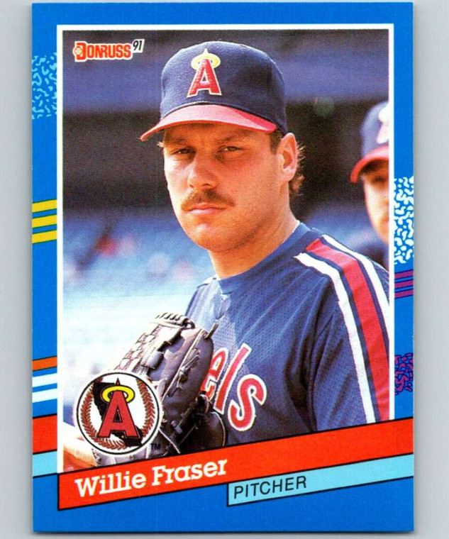 1991 Donruss #379 Willie Fraser VG California Angels 