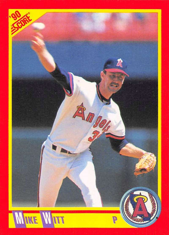1990 Score #226 Mike Witt VG California Angels 