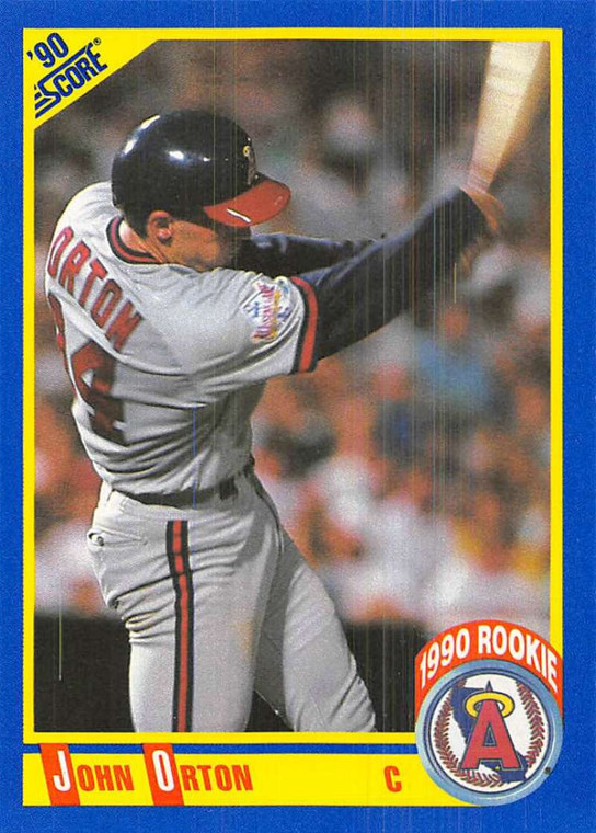 1990 Score #582 John Orton VG RC Rookie California Angels 