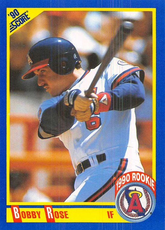 1990 Score #604 Bobby Rose VG California Angels 