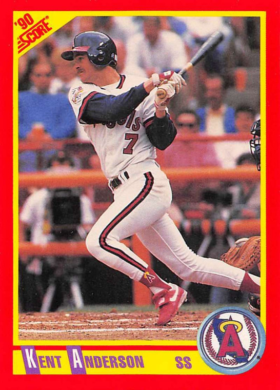 1990 Score #412 Kent Anderson VG RC Rookie California Angels 