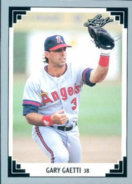 1991 Leaf #303 Gary Gaetti VG California Angels 