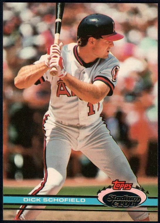 1991 Stadium Club #59 Dick Schofield VG California Angels 