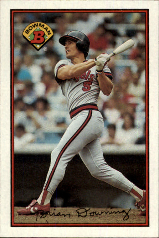 1989 Bowman #53 Brian Downing VG California Angels 