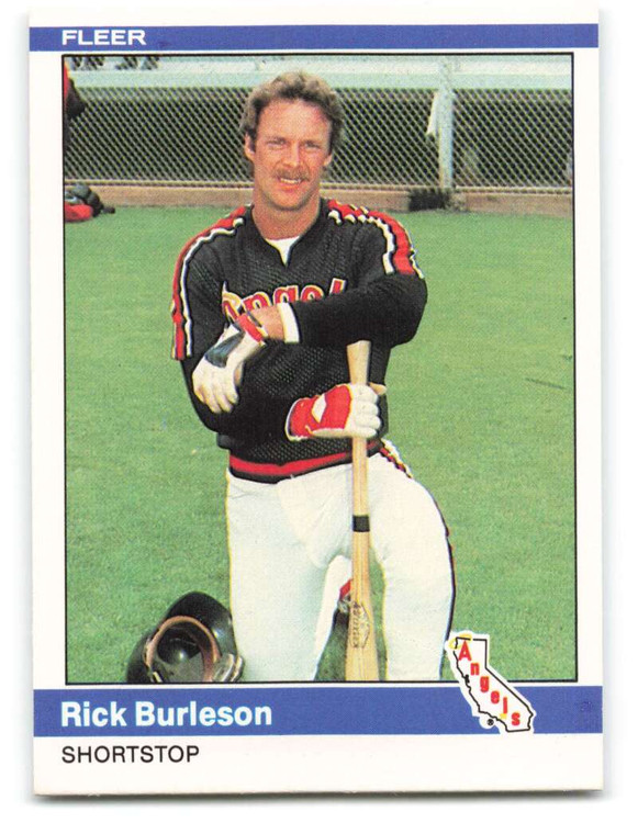 1984 Fleer #510 Rick Burleson VG California Angels 