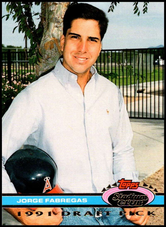 1992 Stadium Club Dome #46 Jorge Fabregas VG RC Rookie California Angels 