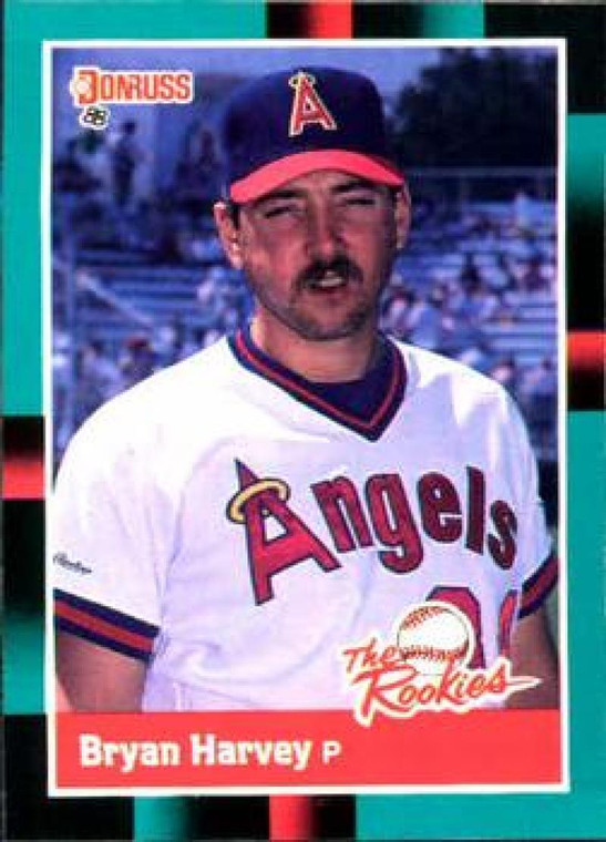 1988 Donruss Rookies #53 Bryan Harvey VG RC Rookie California Angels 