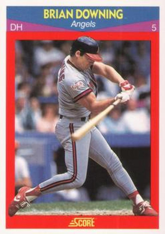 1990 Score 100 Superstars #46 Brian Downing VG California Angels 