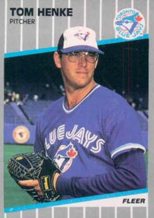 1989 Fleer #235 Tom Henke VG Toronto Blue Jays 