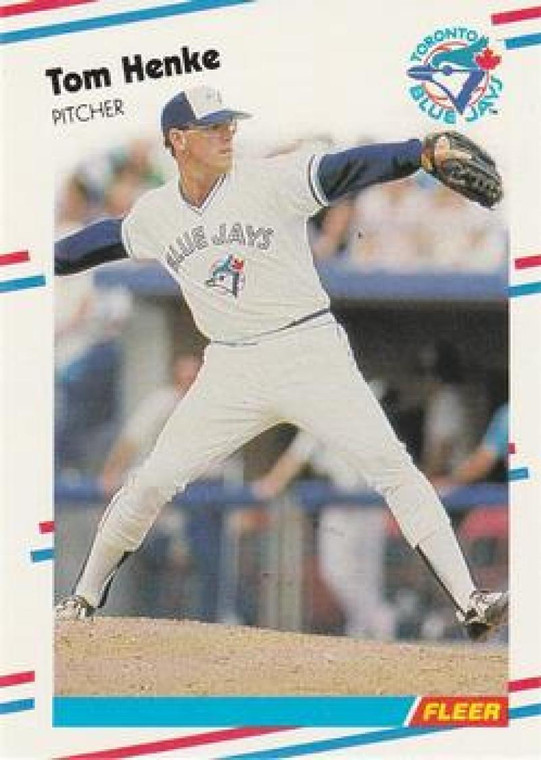 1988 Fleer #112 Tom Henke VG Toronto Blue Jays 