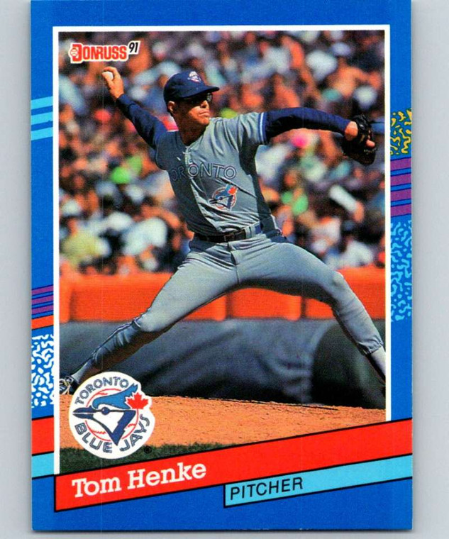 1991 Donruss #205 Tom Henke VG Toronto Blue Jays 