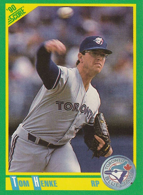 1990 Score #157 Tom Henke VG Toronto Blue Jays 