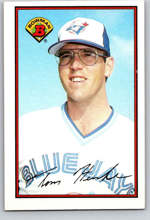 1989 Bowman #246 Tom Henke VG Toronto Blue Jays 