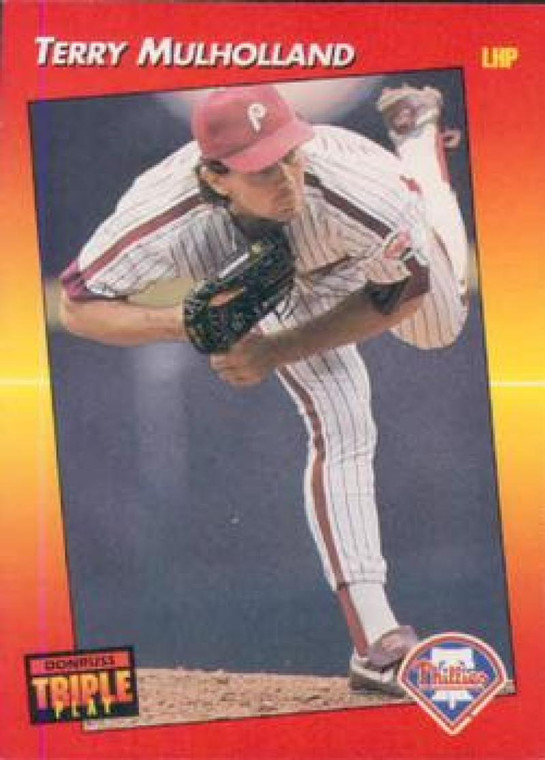 1992 Triple Play #11 Terry Mulholland VG Philadelphia Phillies 