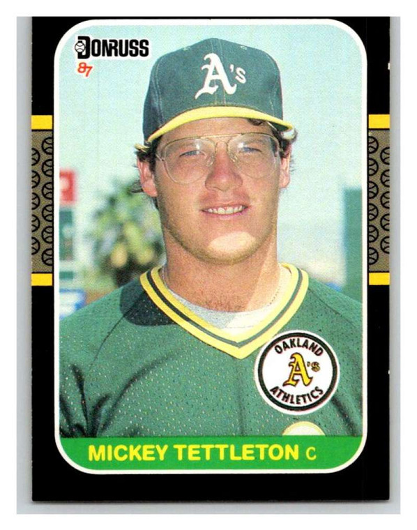 1987 Donruss #349 Mickey Tettleton VG Oakland Athletics 