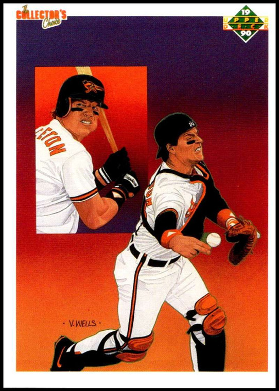 1990 Upper Deck #60a Mickey Tettleton TC ERR VG Baltimore Orioles 