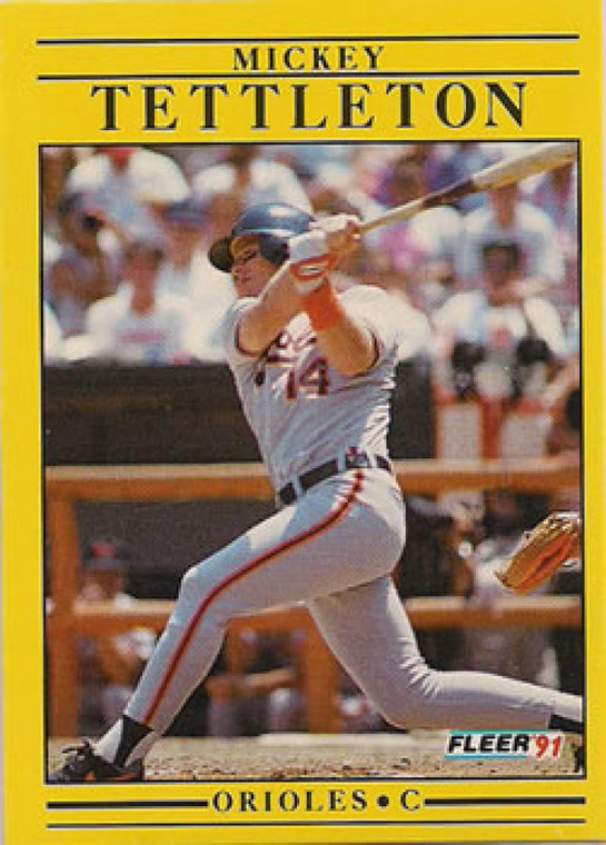 1991 Fleer #494 Mickey Tettleton VG Baltimore Orioles 