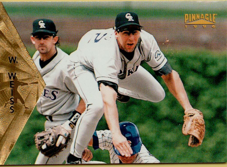 1996 Pinnacle #107 Walt Weiss VG Colorado Rockies 