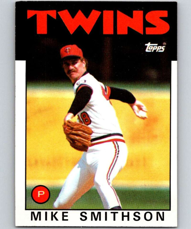 1986 Topps #695 Mike Smithson VG Minnesota Twins 