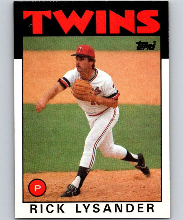 1986 Topps #482 Rick Lysander VG Minnesota Twins 