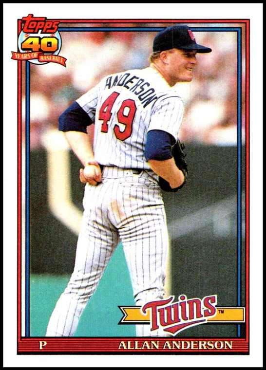 1991 Topps #223 Allan Anderson VG Minnesota Twins 