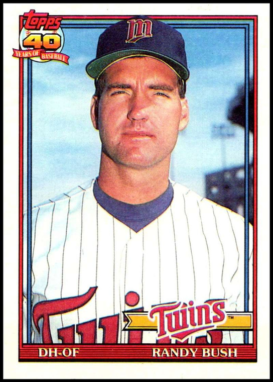 1991 Topps #124 Randy Bush VG Minnesota Twins 