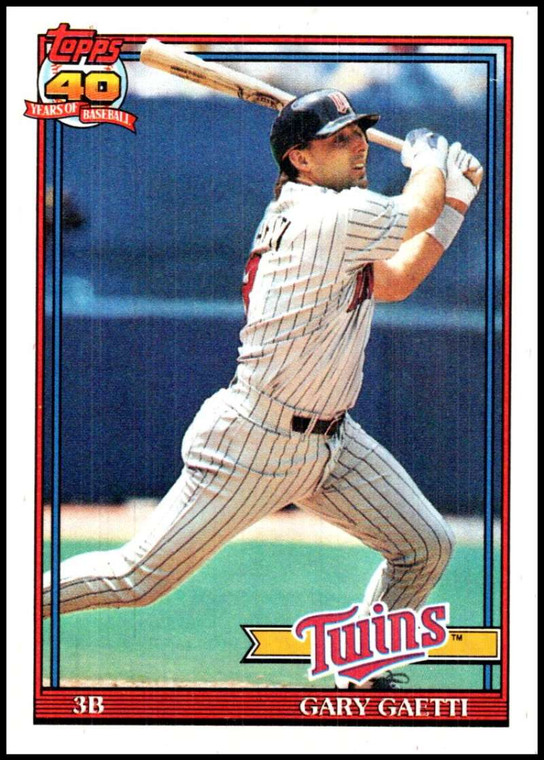 1991 Topps #430 Gary Gaetti VG Minnesota Twins 