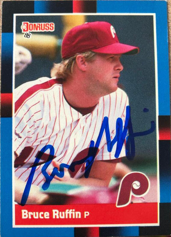 Bruce Ruffin Autographed 1988 Donruss #165