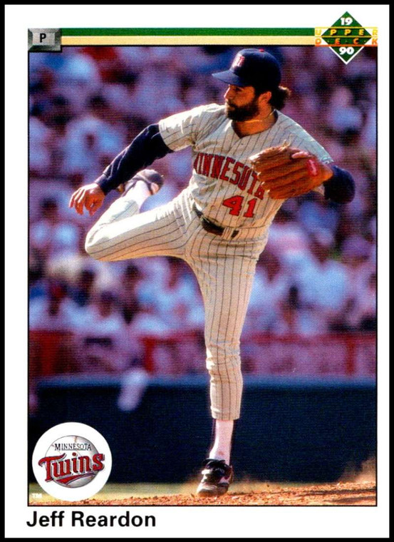 SOLD 45737 1990 Upper Deck #417 Jeff Reardon VG Minnesota Twins 